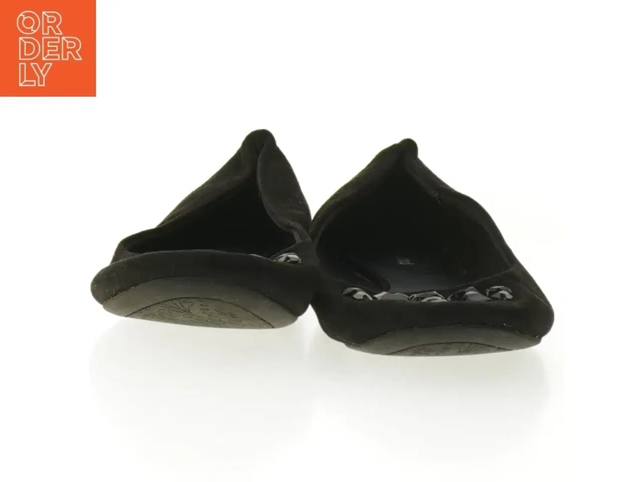 Billede 3 - Sort ballerina med pynt (str. 35 )