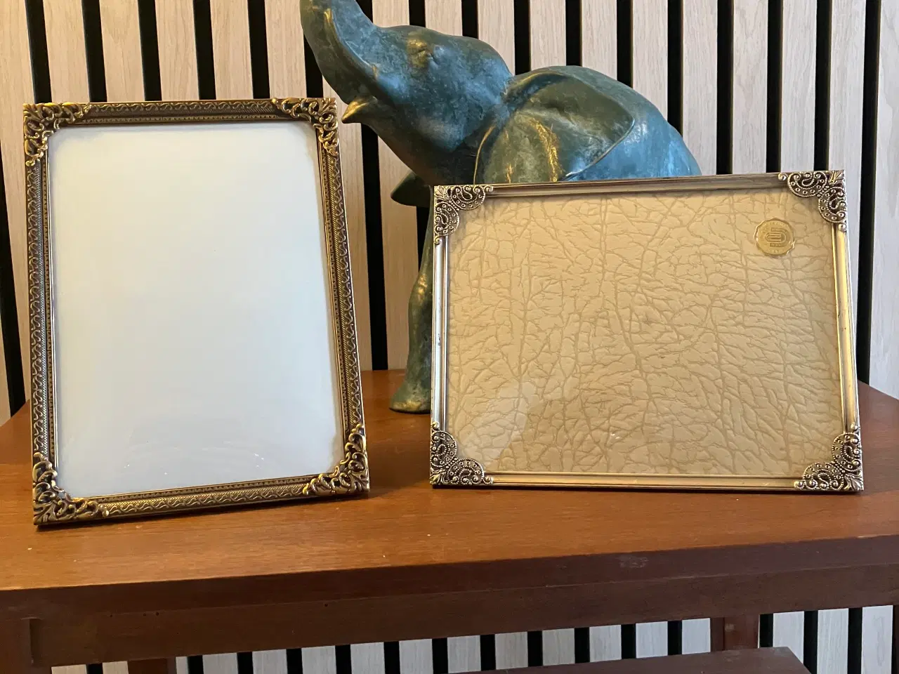Billede 1 - Gamle metal rammer med buet glas.