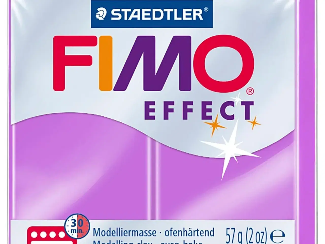 Billede 1 - FIMO® Effect Neon Lilla Ler 57g - Kreativitet Uden Grænser