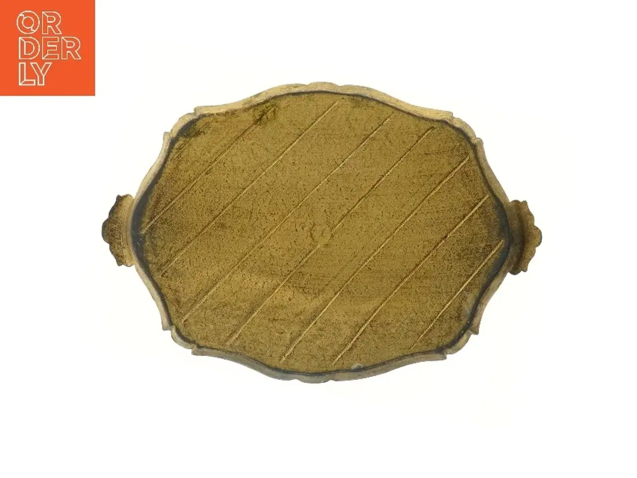 Billede 2 - Dekorativ bakke med mønster (str. 51x34,5 cm)