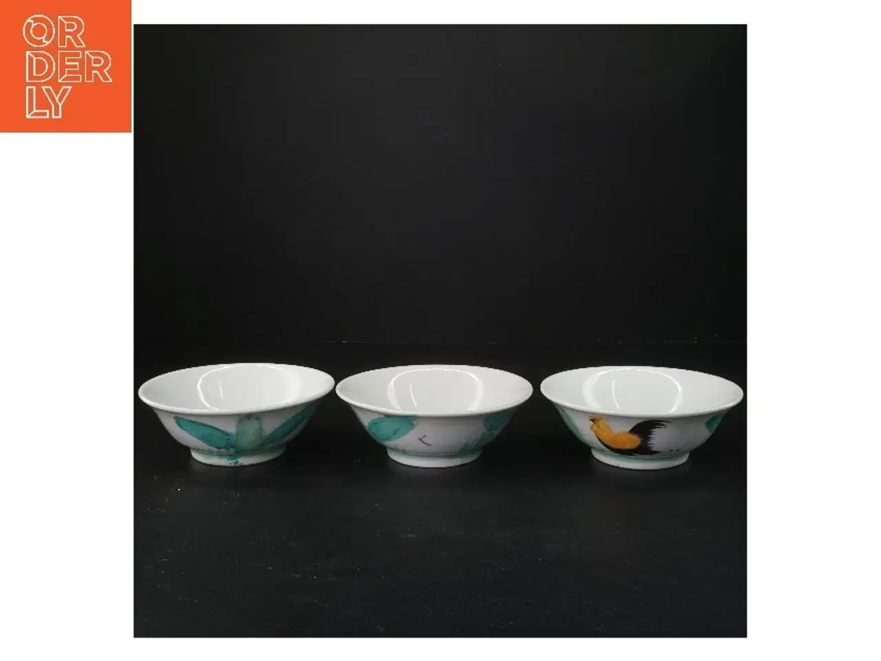 Billede 1 - Sæt af 3 kinesiske skåle (str. ø 14 cm, 3 styk cm)