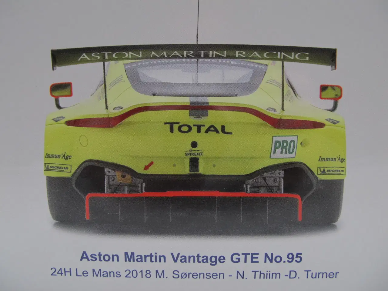 Billede 11 - 2018 Aston Martin Vantage GTE #95 Le Mans - 1:18