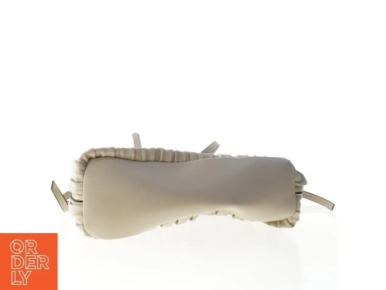 Billede 3 - Plisseret håndtaske i beige fra Zara (str. 28 x 26 cm)