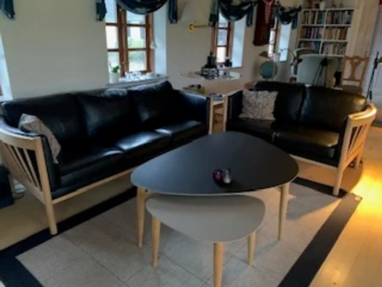 Billede 1 - Lædersofa 2 + 3 personers