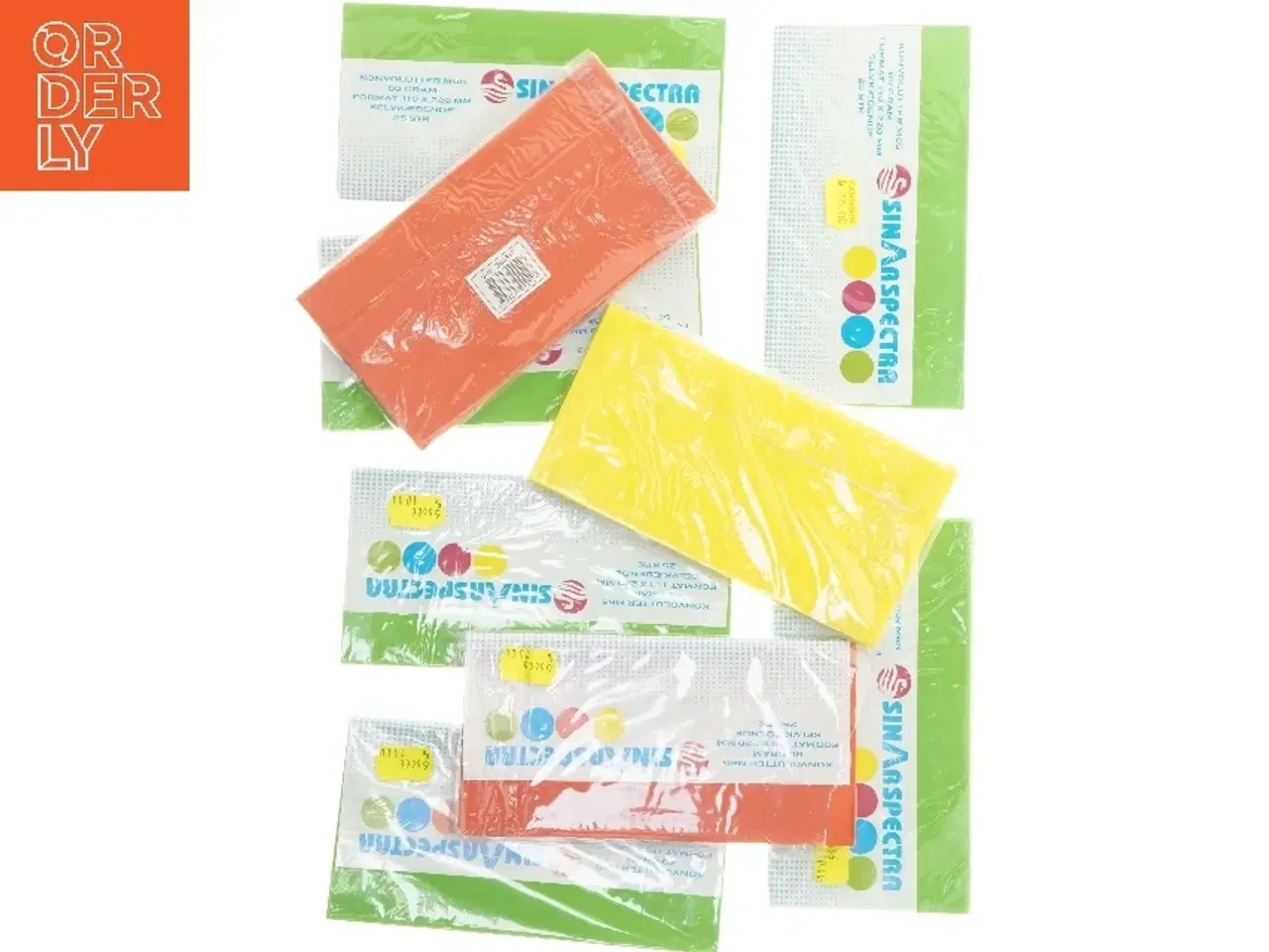 Billede 1 - Farvede kuverter (str. 22x11 cm)