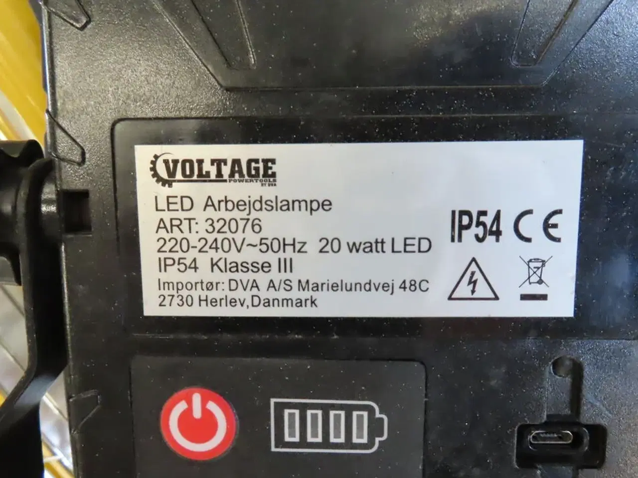 Billede 2 - 2 stk. arbejdslamper samt pandelampe