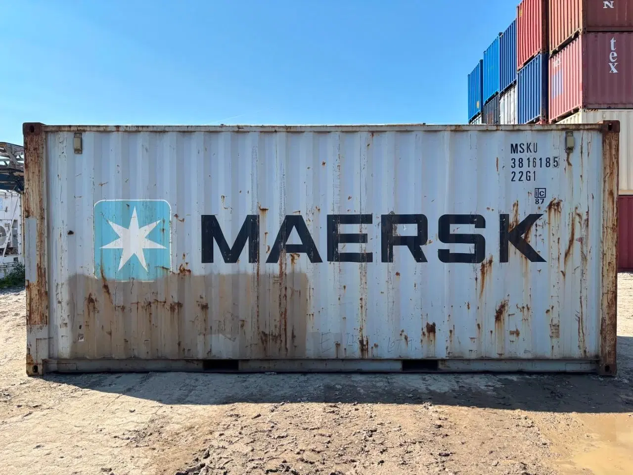 Billede 2 - 20 fods Container- ID: MSKU 381618-5 - Hvidovre