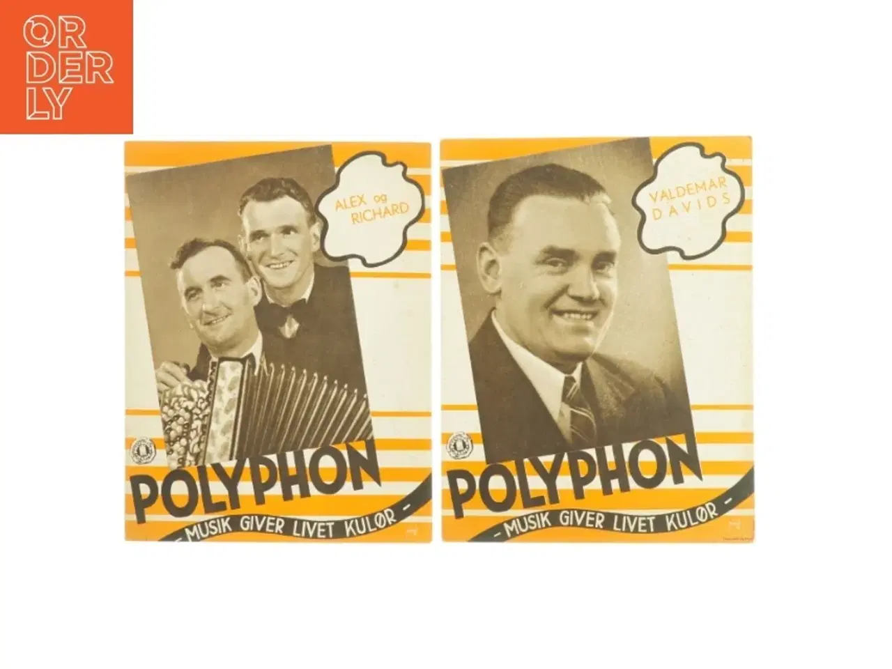 Billede 1 - Vintage Polyphon musikplakater (str. 30 x 23 cm)