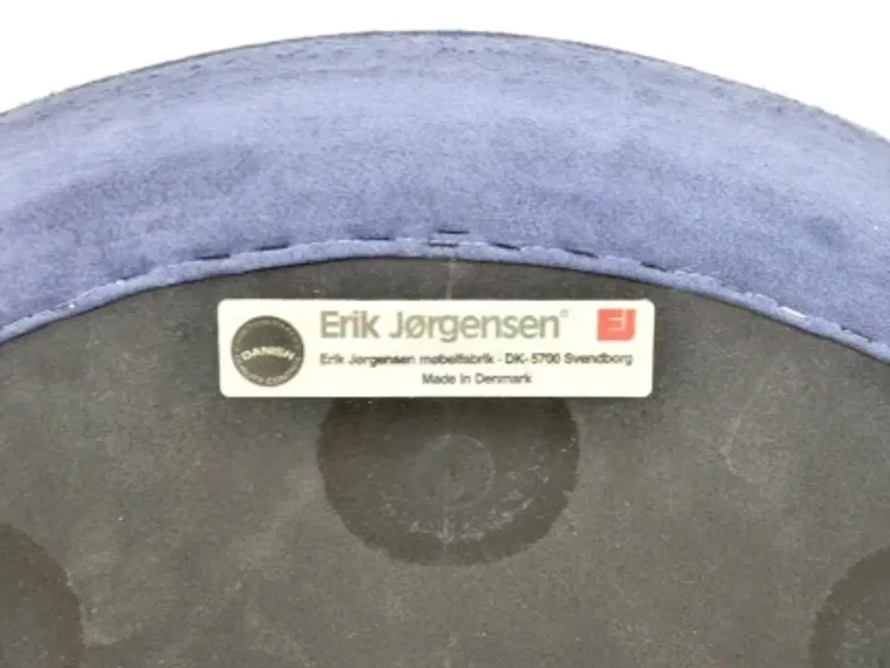 Billede 5 - Erik jørgensen partner stol med blå alcantara polster.