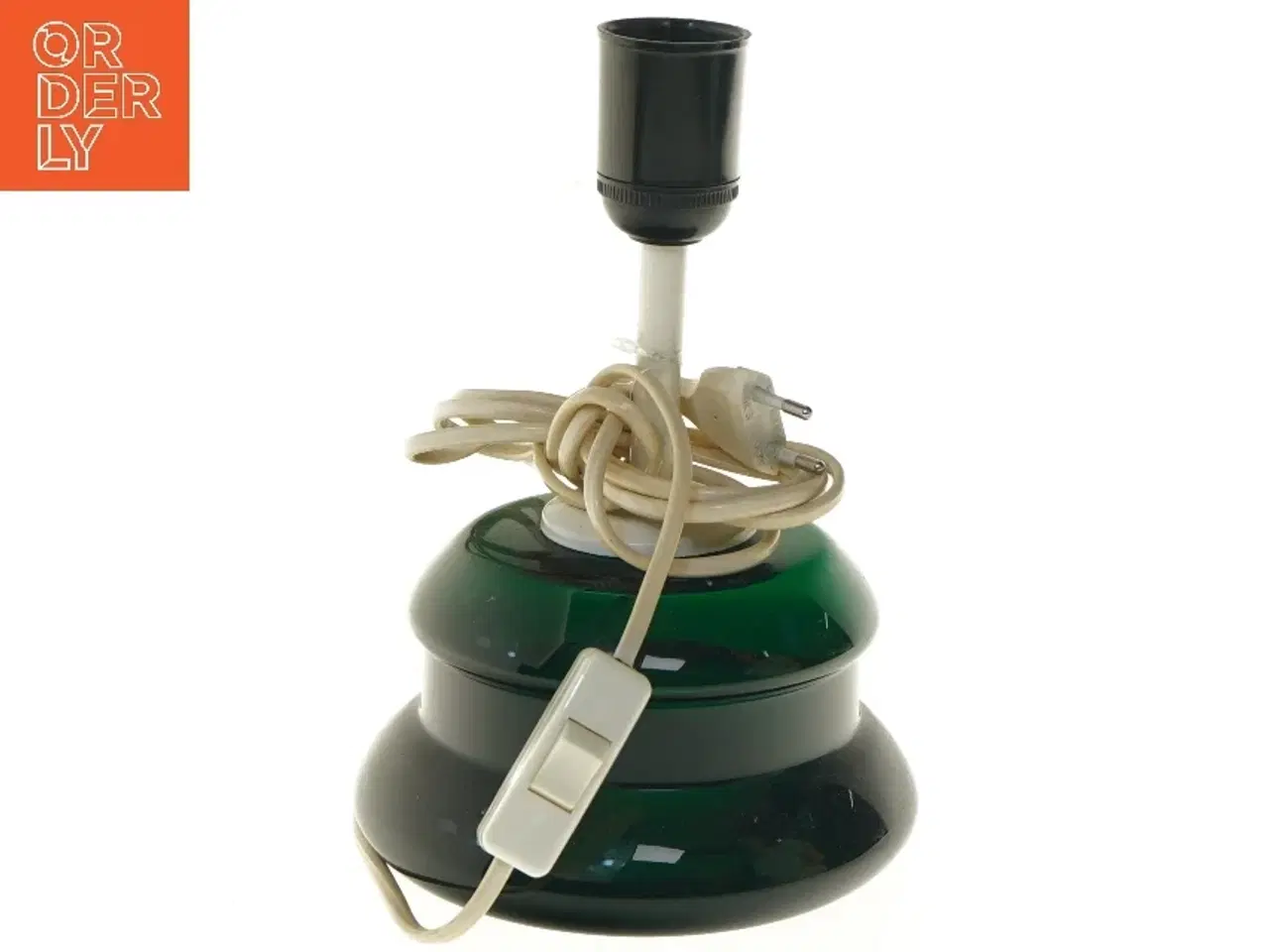 Billede 3 - Holmegaard flaskeGrøn bordlampe (str. Ø 16 cm)