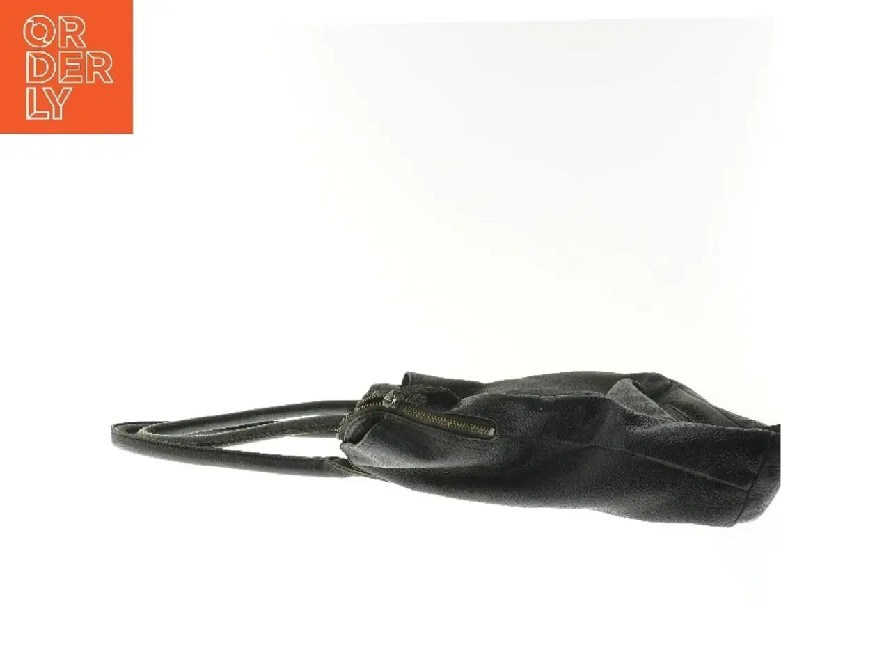 Billede 3 - Stor sort lædertaske fra Ilse Jacobsen (str. 37x40x12 cm)