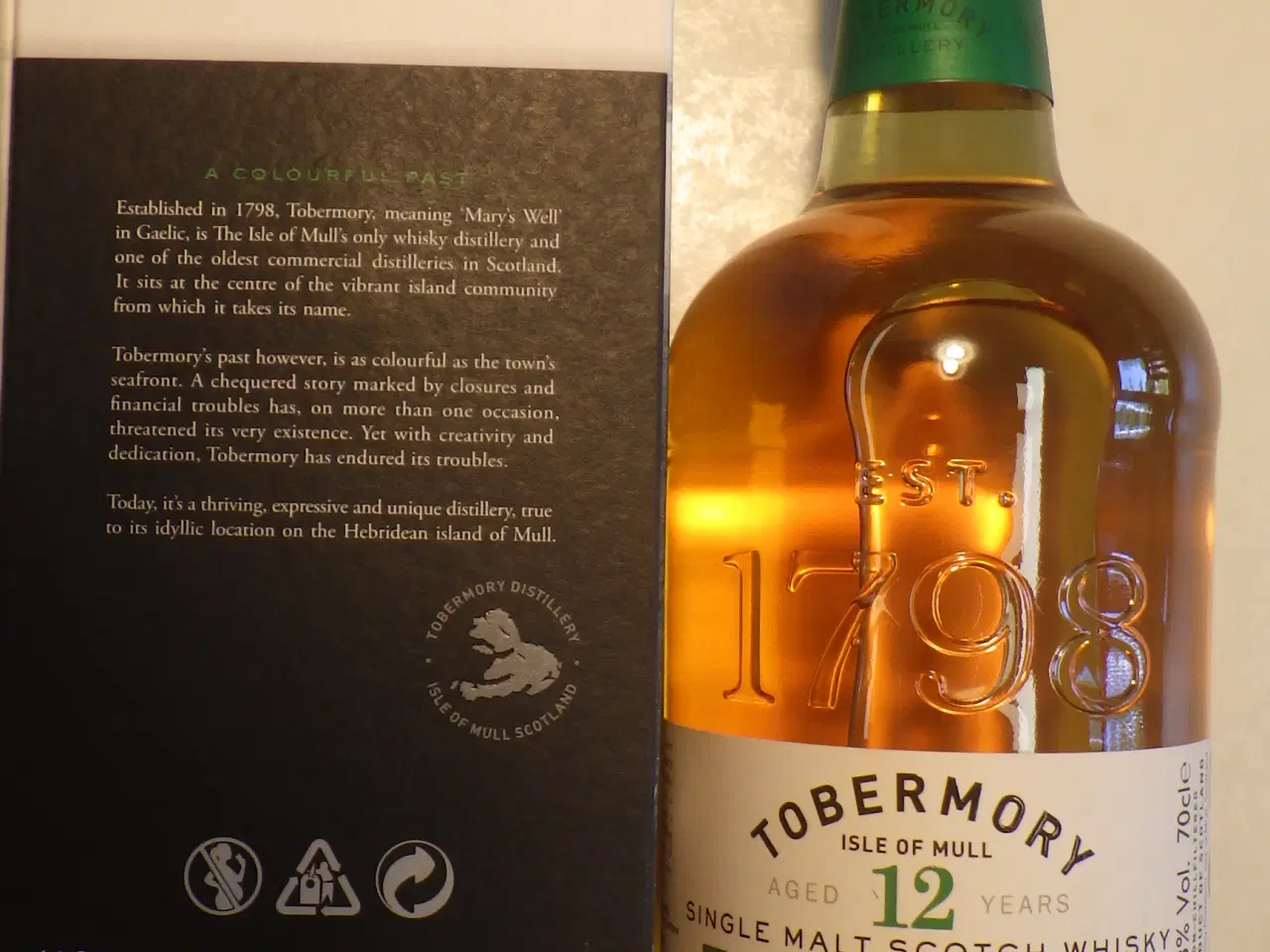 Billede 1 - Tobermory 12 Year Whisky 46,3% 70 cl.