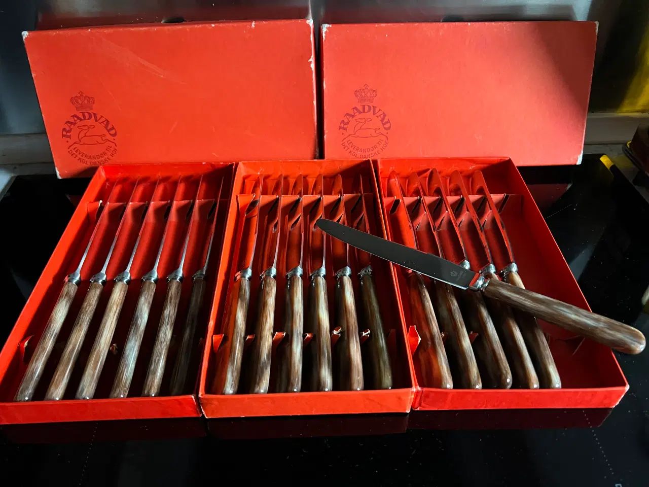 Billede 1 - Raadvad bordkniv brunt skaft nr 302