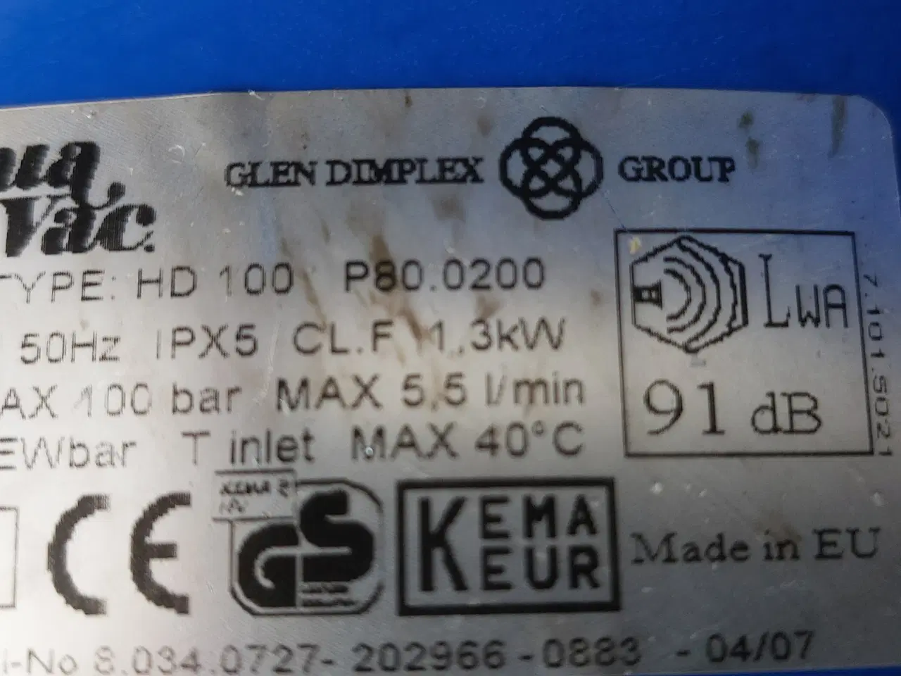 Billede 4 - Højtryksrenser, Aqua Wac 