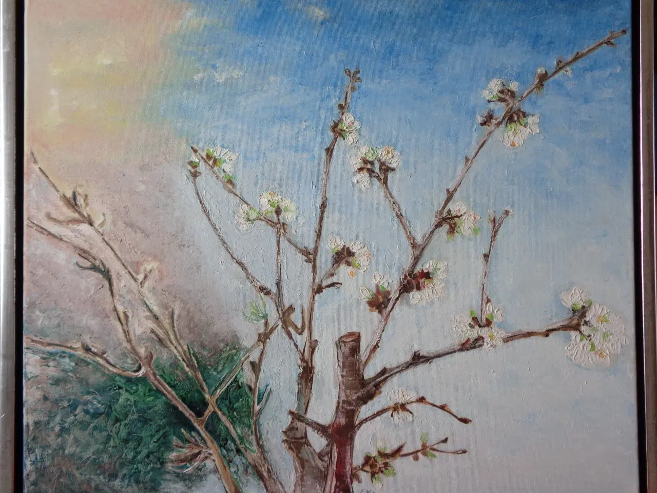 Billede 1 - Maleri med æbletræ