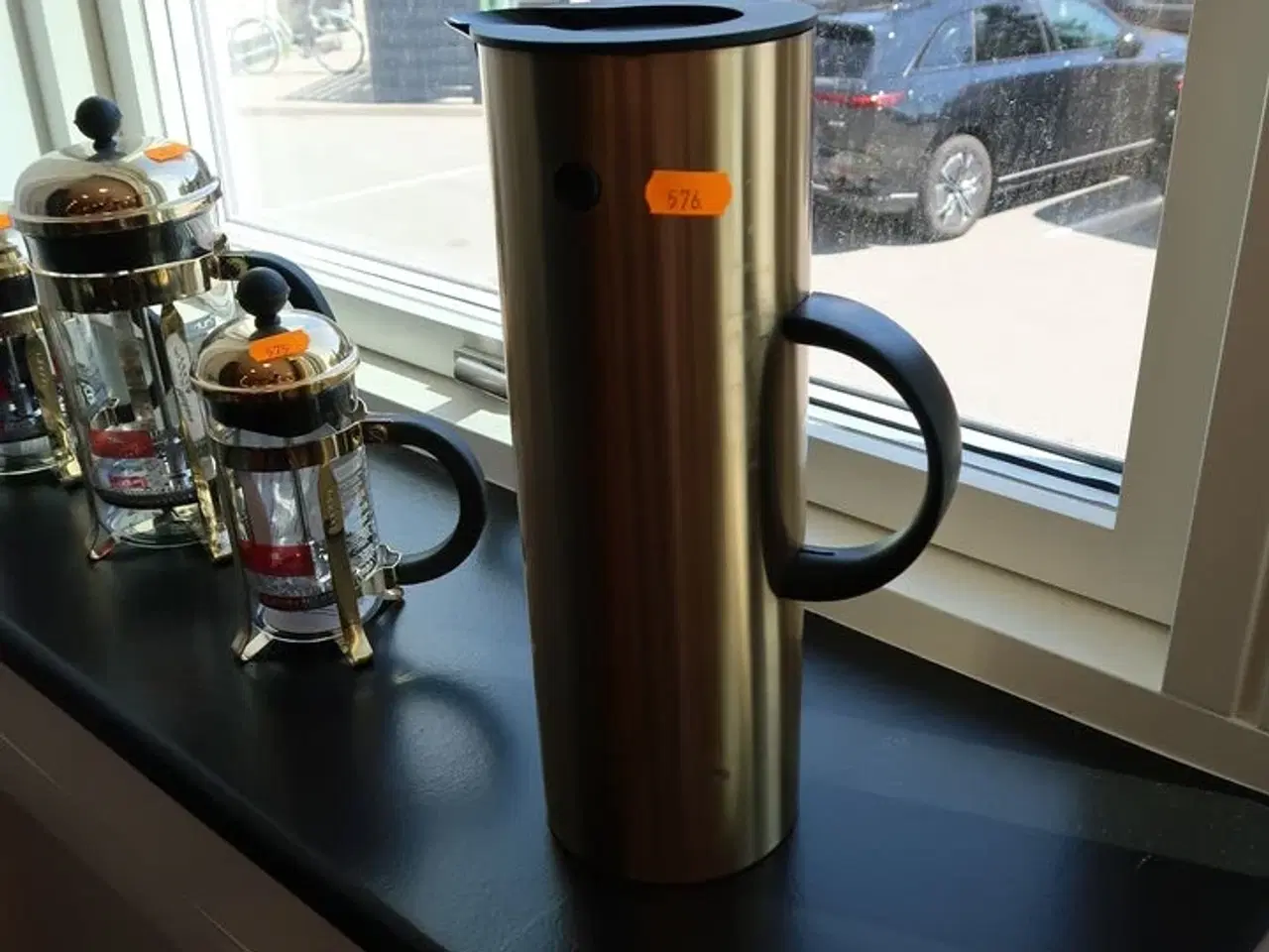 Billede 1 - Termokande STELTON børstet messing 1 ltr EM77