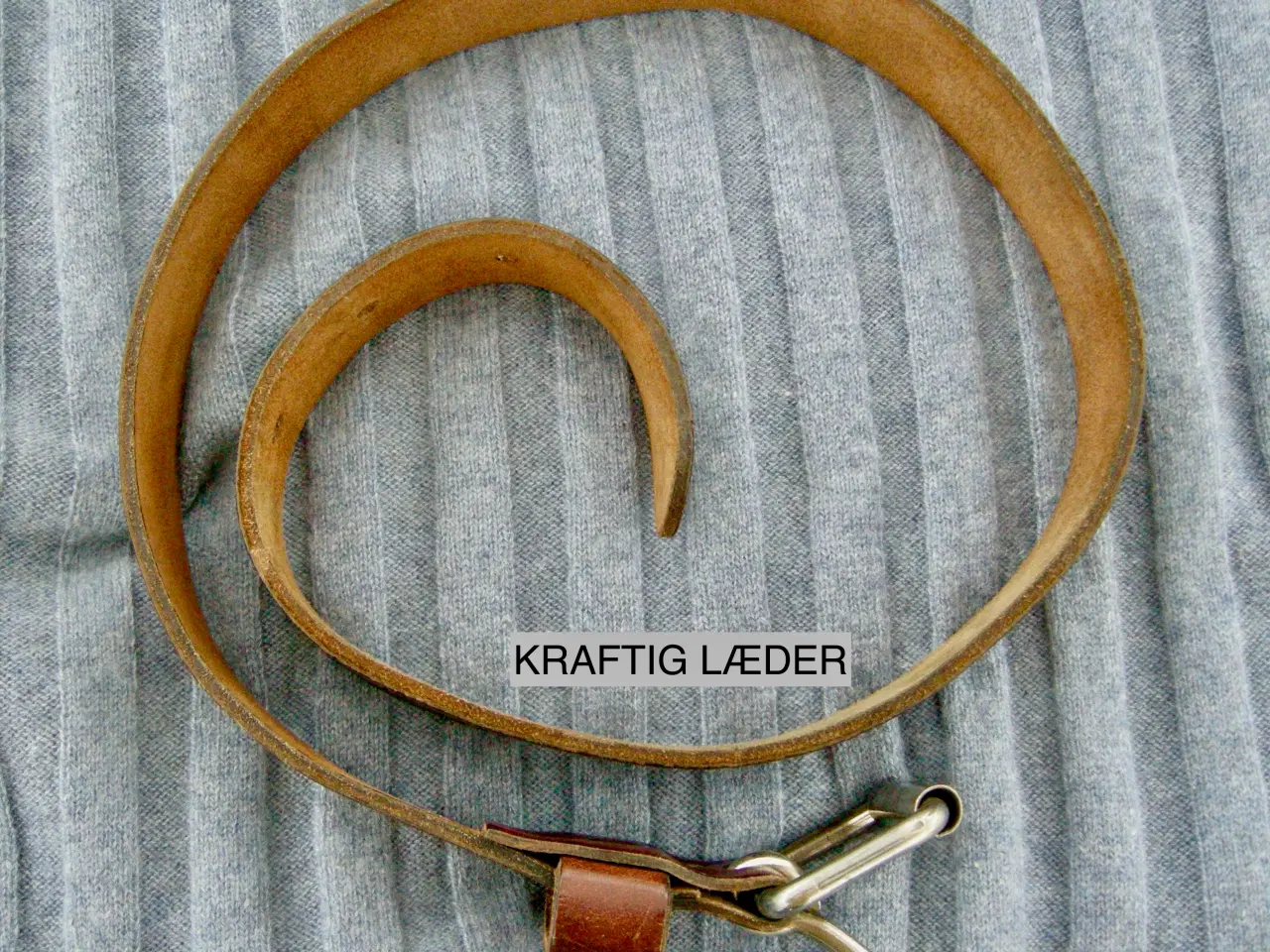 Billede 7 - Vintage læderbælte, Kraftig læderbælte, Bælte