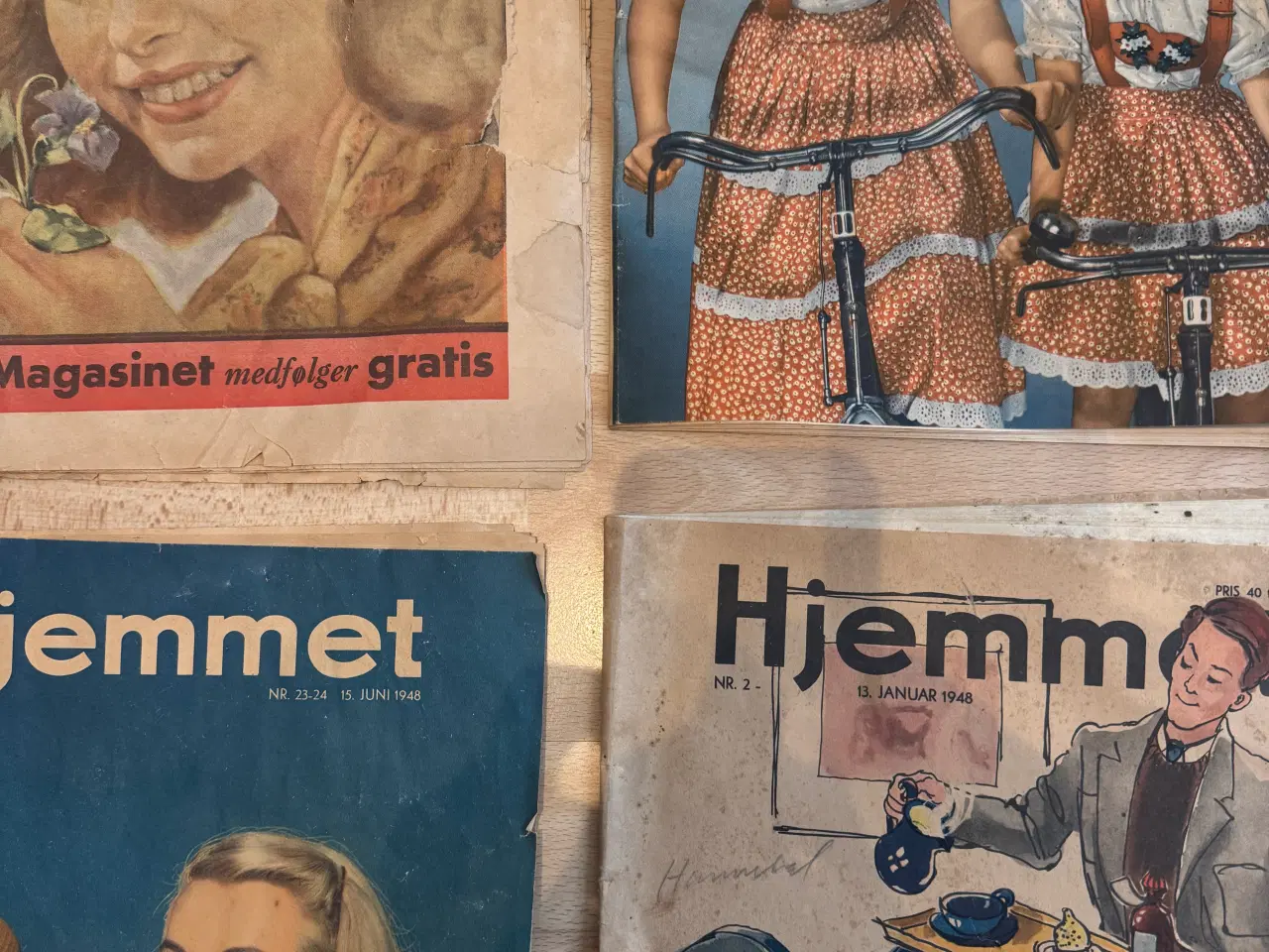 Billede 4 - gamle aviser og ugeblade