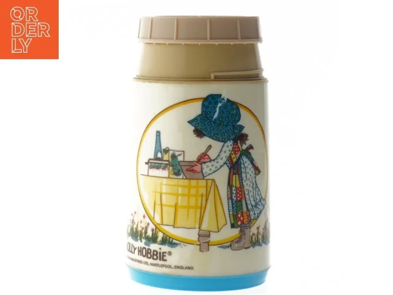 Billede 1 - Vintage/retro Holly Hobbie termoflaske fra Aladdin (str. Ø. 7,5 cm. længde. 16,5 cm)