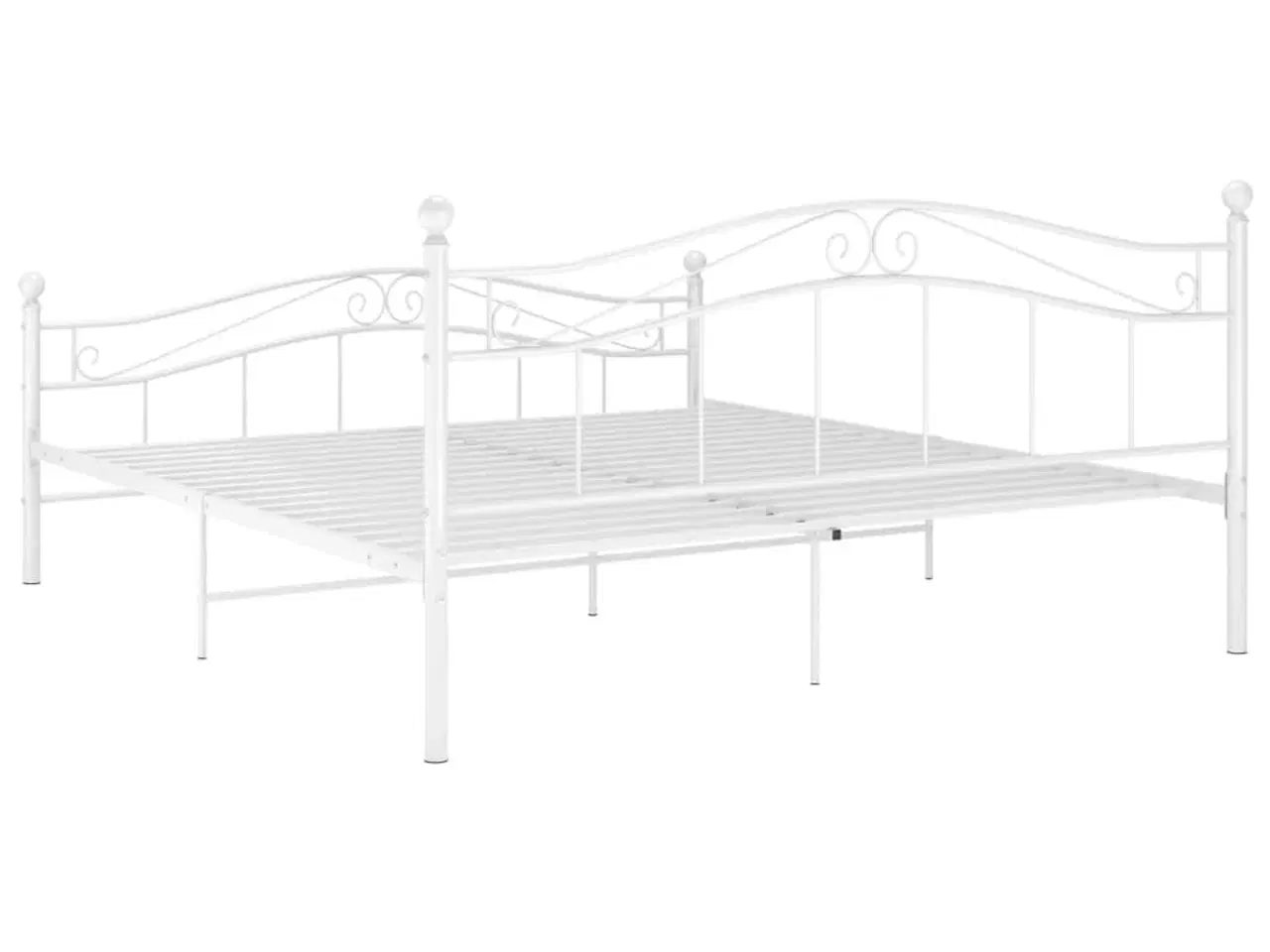 Billede 5 - Sengestel 140x200 cm metal hvid