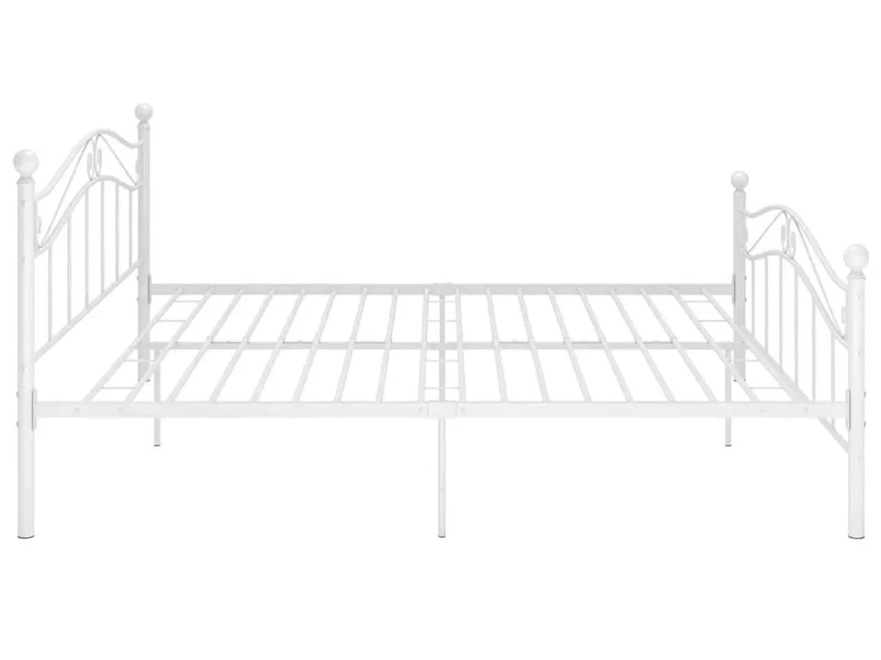 Billede 4 - Sengestel 140x200 cm metal hvid
