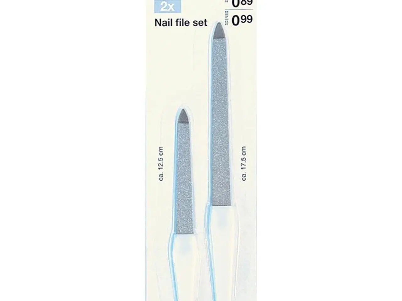 Billede 1 - Neglefil sæt m. to 12,5/17,5 cm