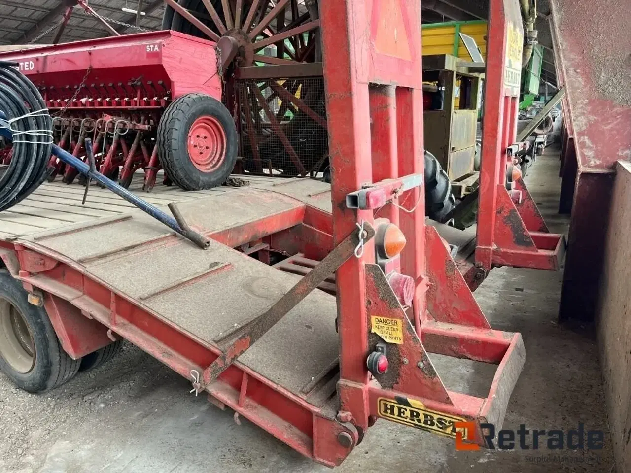 Billede 4 - Herbst 3 akslet blokvogn med Hiab 100 kran.
