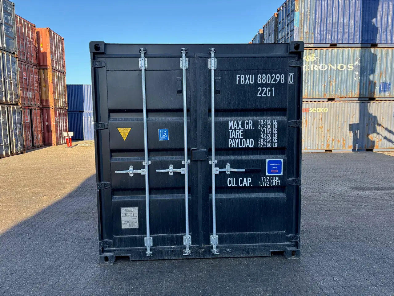 Billede 1 - TILBUD TILBUD 20 fods Isoleret Container i Sort ( 