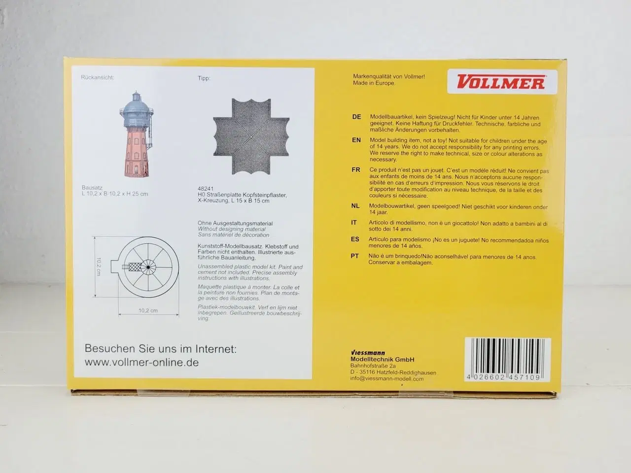 Billede 3 - Vollmer 45710 H0 Water tower Dortmund - NY Uåbnet