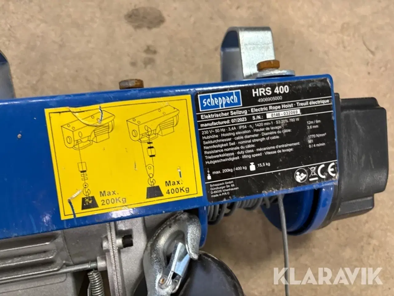 Billede 11 - Wirehejs Scheppach HRS 250/400 - 3 styk