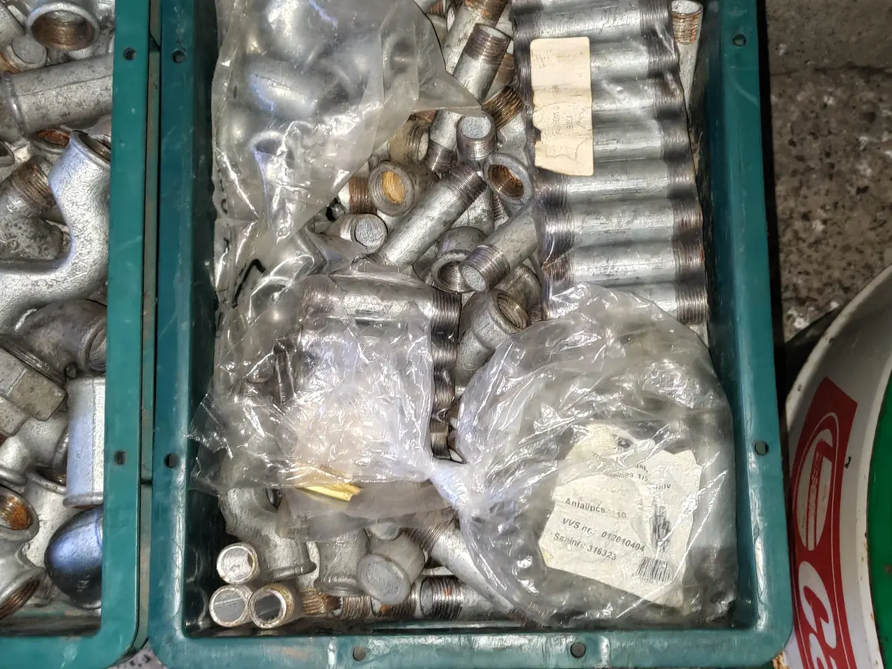 Billede 2 - Fittings, galv., sort, messing, termometre osv.