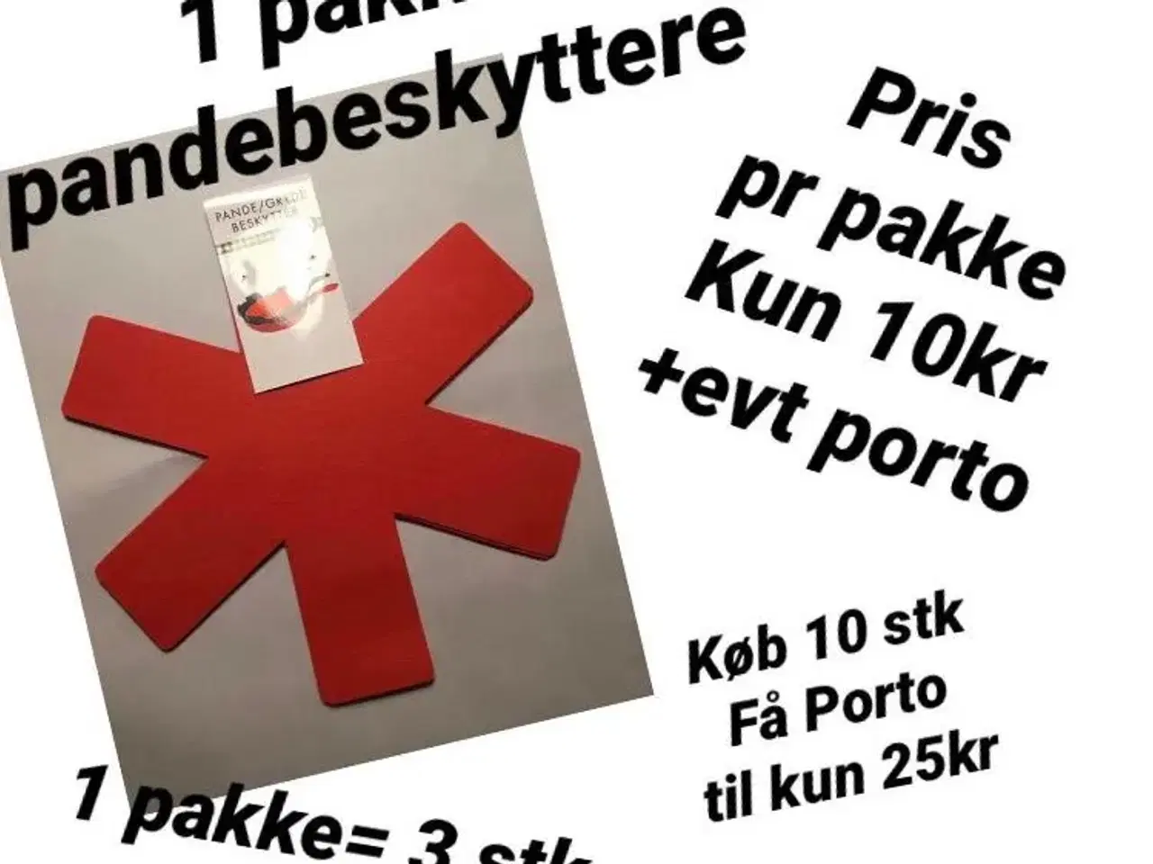 Billede 1 - 1 pakke nye pandebeskyttere