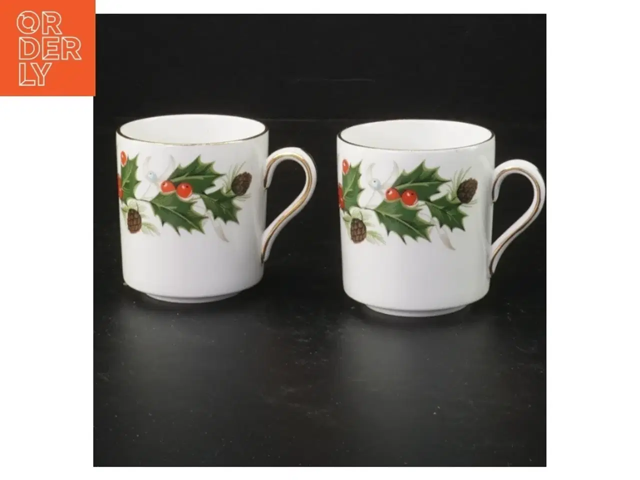 Billede 1 - Krus med dekorativt julemotiv fra Royal Grafton (str. Ø 6 cm)