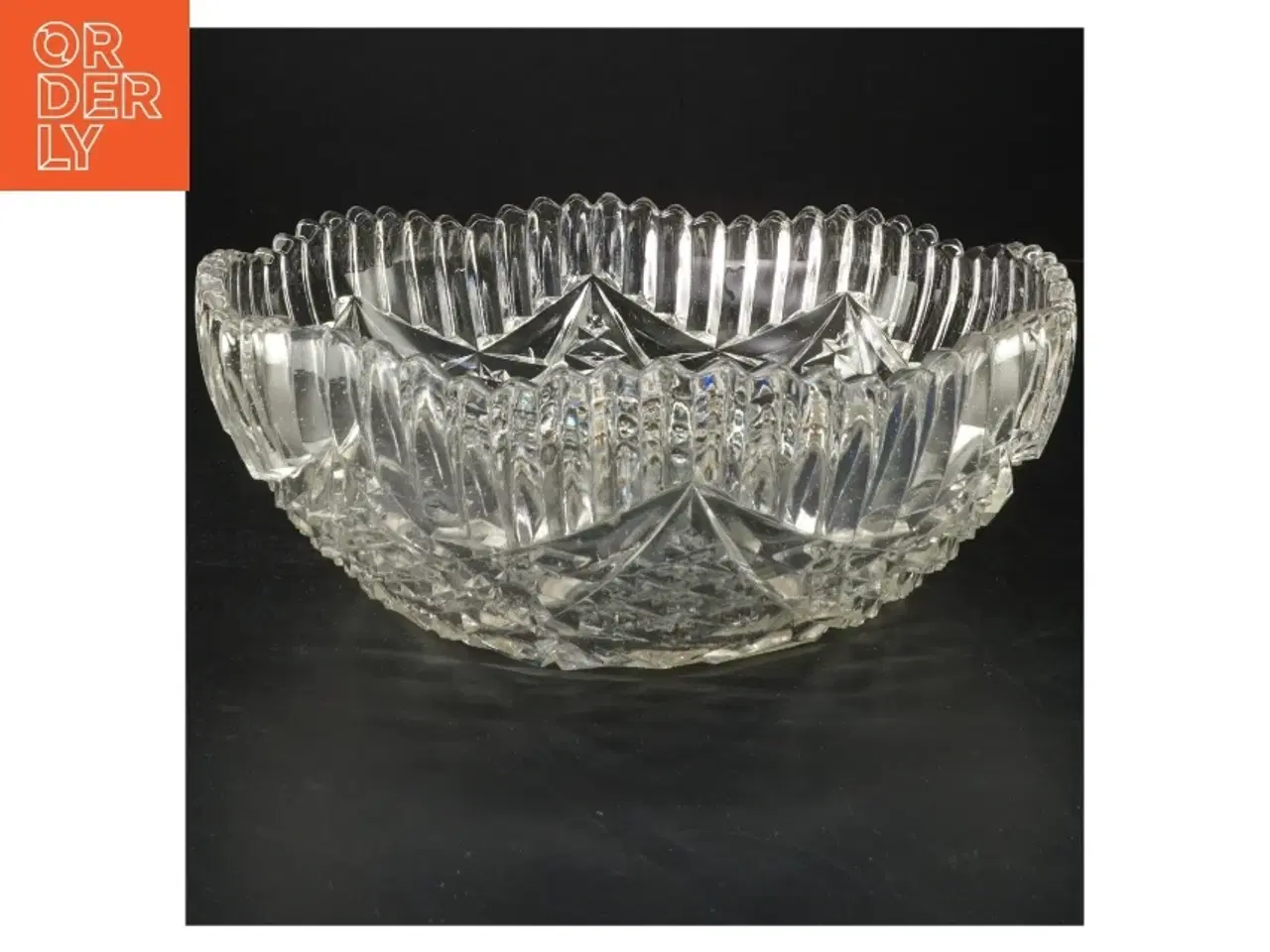 Billede 1 - Krystalskål (str. Ø 24x9 cm)