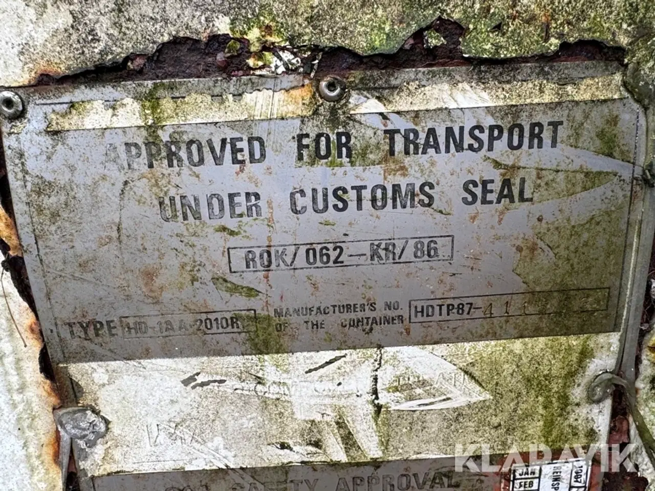 Billede 4 - Container ROK/062-KR/86 HD-1A A-2010R 40 fods