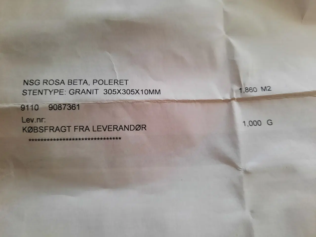 Billede 3 - Granit fliser. Rosa beta, poleret. 1,860 m2