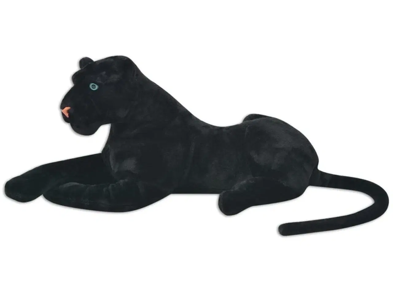 Billede 2 - Tøjdyr panter XXL plysstof sort