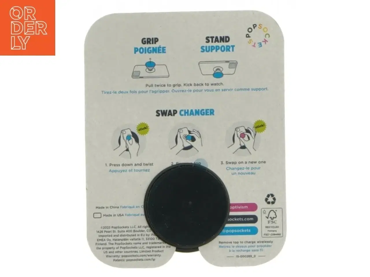 Billede 2 - PopSockets PopGrip fra 7 Days (str. 4 cm)