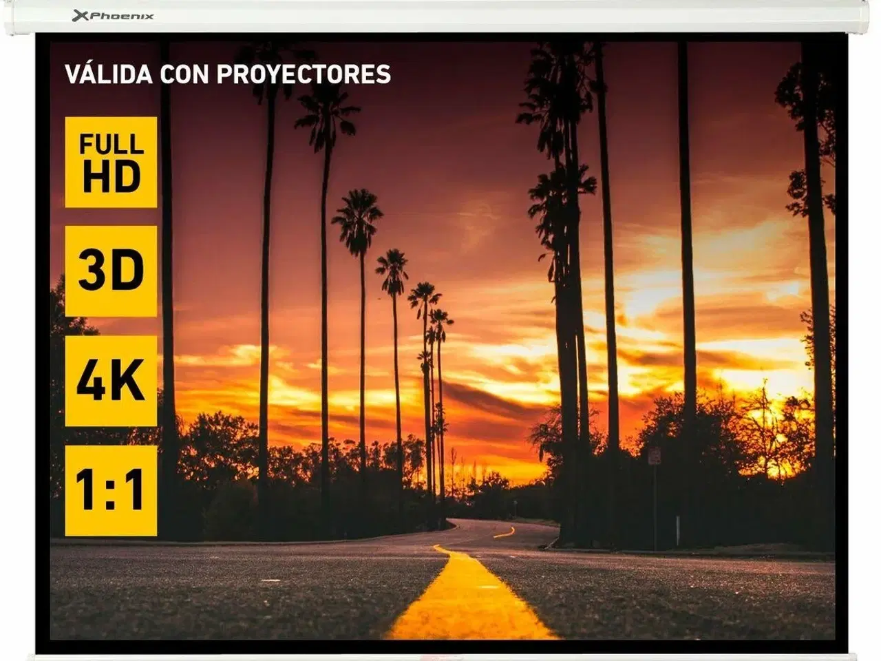 Billede 2 - Phoenix PH200 projektorlærred 112" foldbart