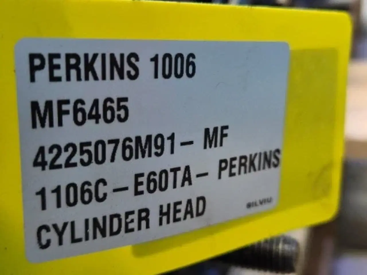 Billede 2 - Perkins 1006 Cylinderhoved 4225076M91