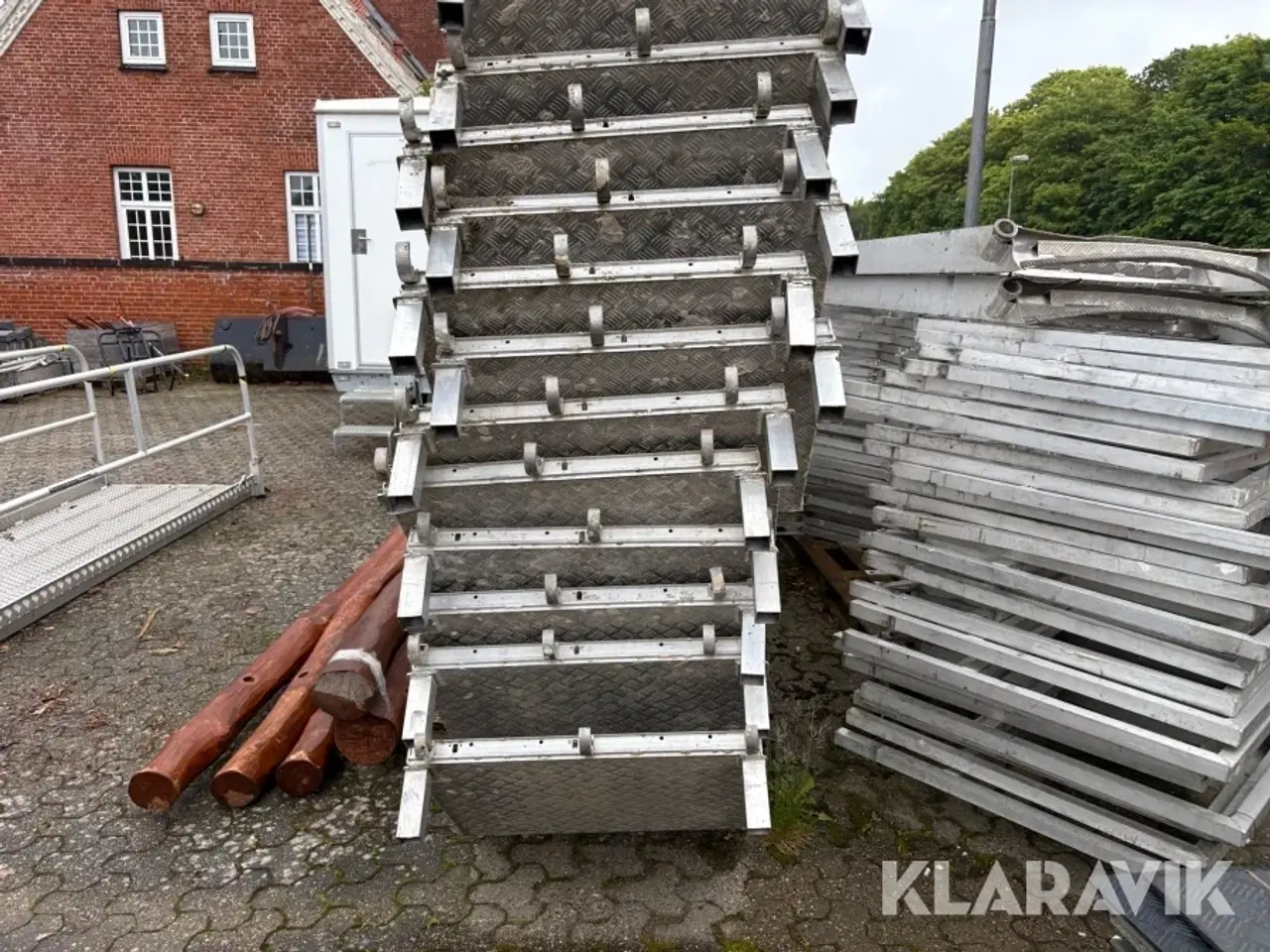 Billede 3 - Stilladstrapper Specialfabrikken 14 styk med gelænder