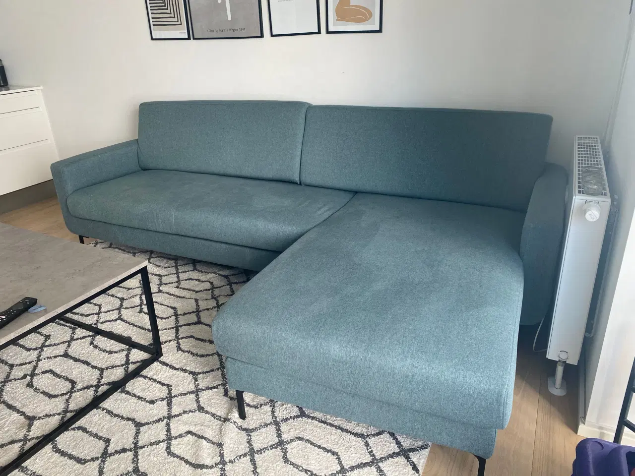Billede 1 - RICHMOND chaiselong sofa blå