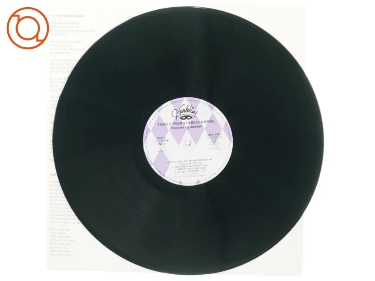 Billede 3 - Troels Trier and Rebecca Brüel - Hansen og Jensen (LP) fra Harlekin (str. 30 cm)