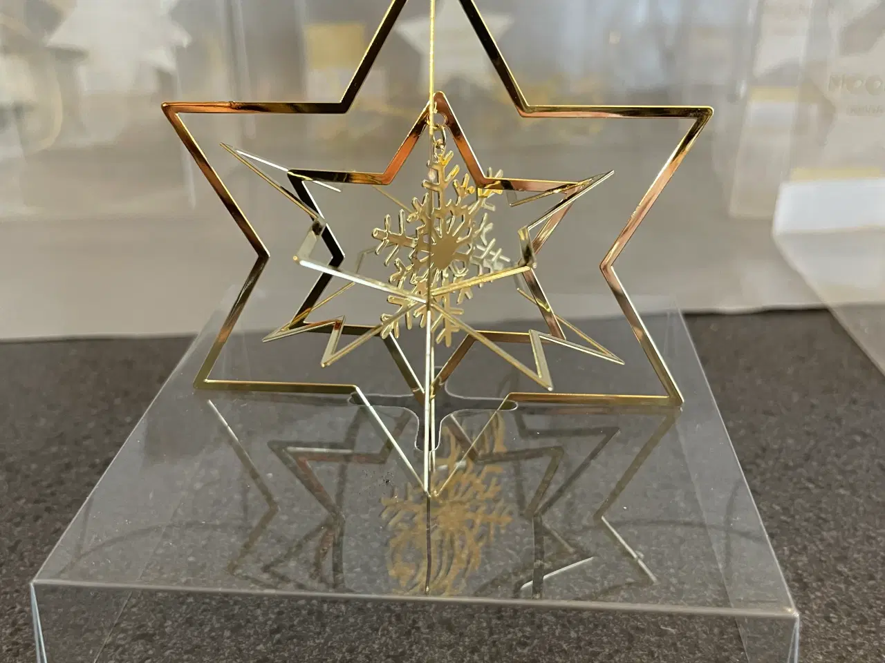 Billede 6 - 7 æsker med flotte forgyldte juleophæng MOONMIND