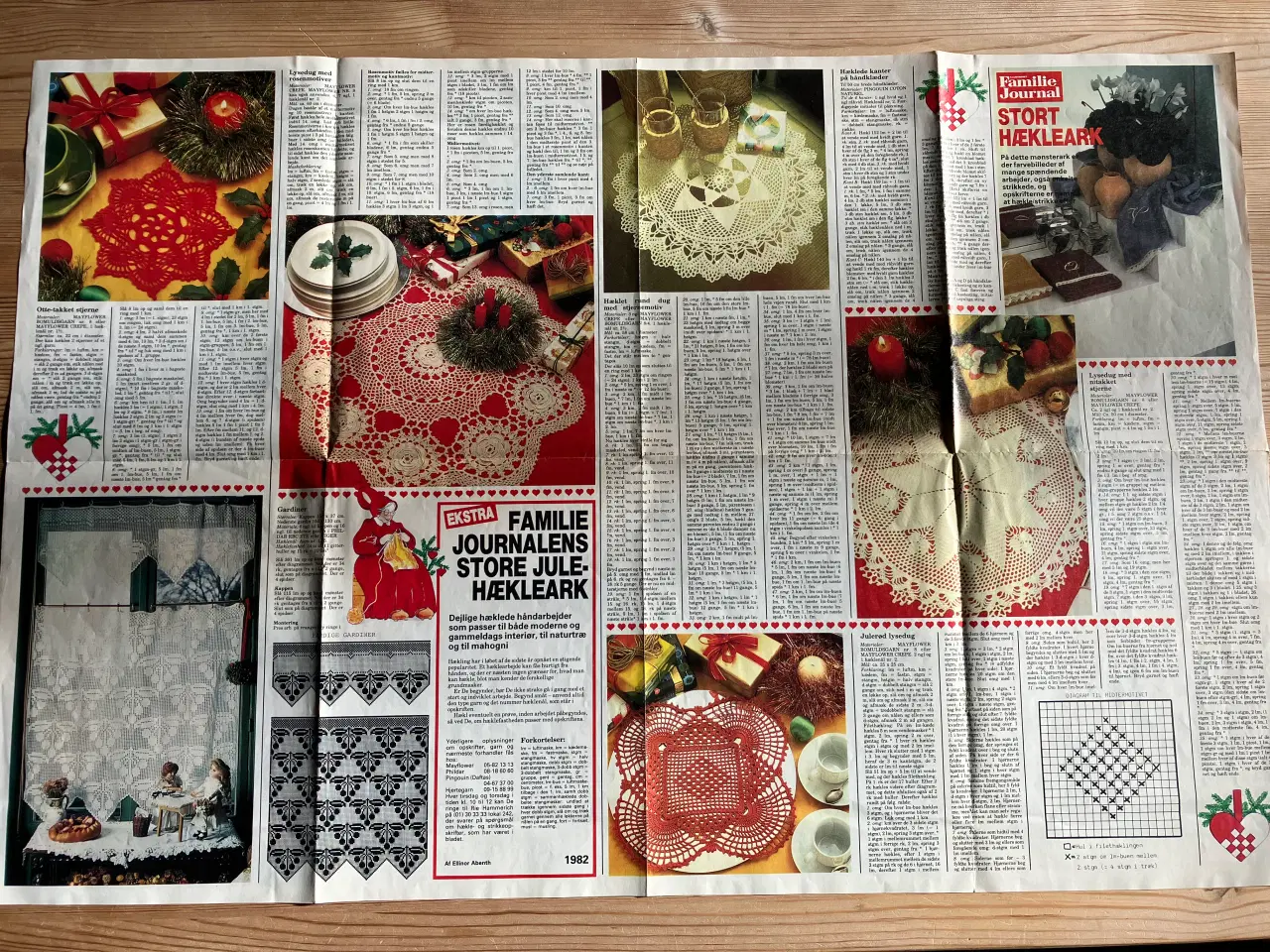 Billede 1 - Familie Journalens store jule hækleark fra 1982