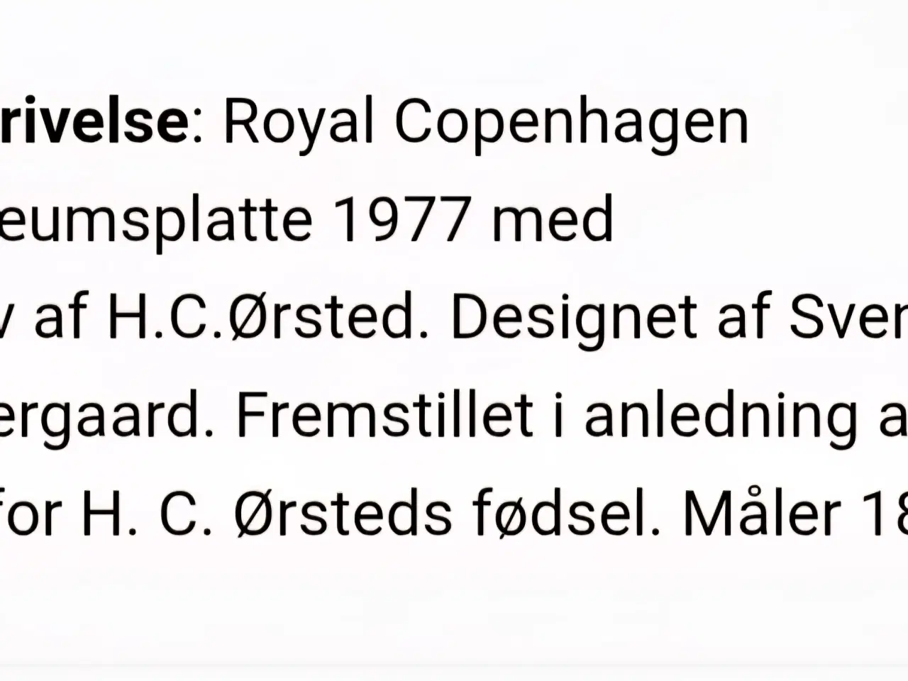 Billede 6 - Royal Copenhagen med H.C Ørsted 1777-1977