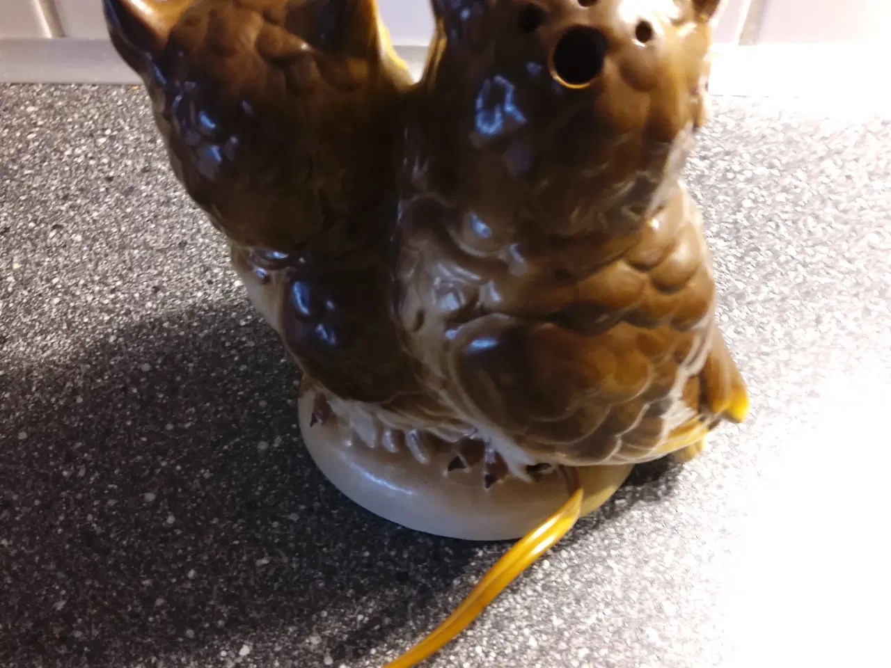 Billede 7 - Porcelæn lampe med 2 ugler