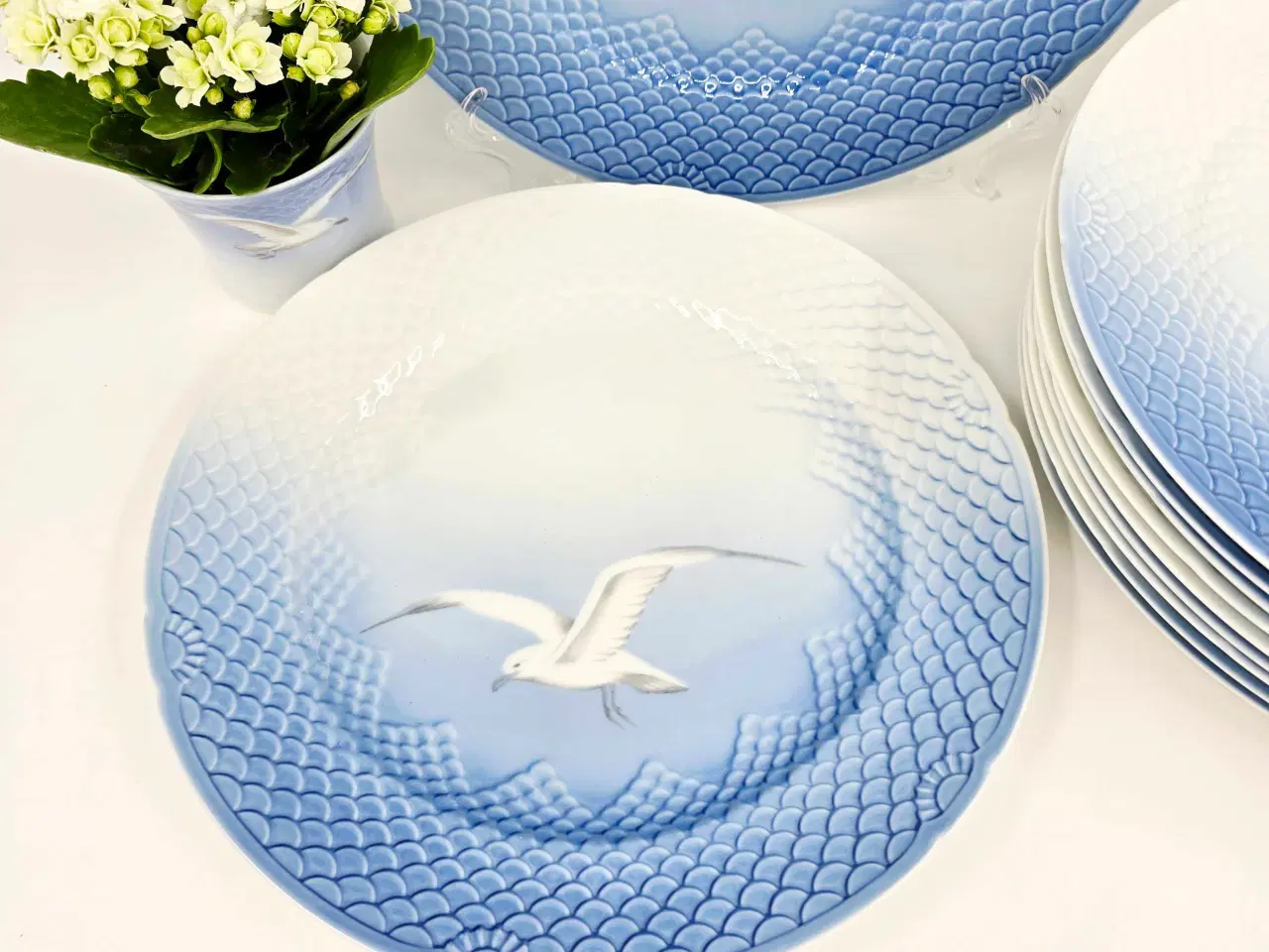 Billede 3 - Mågestel Dækketallerken uden guldkant Porcelæn