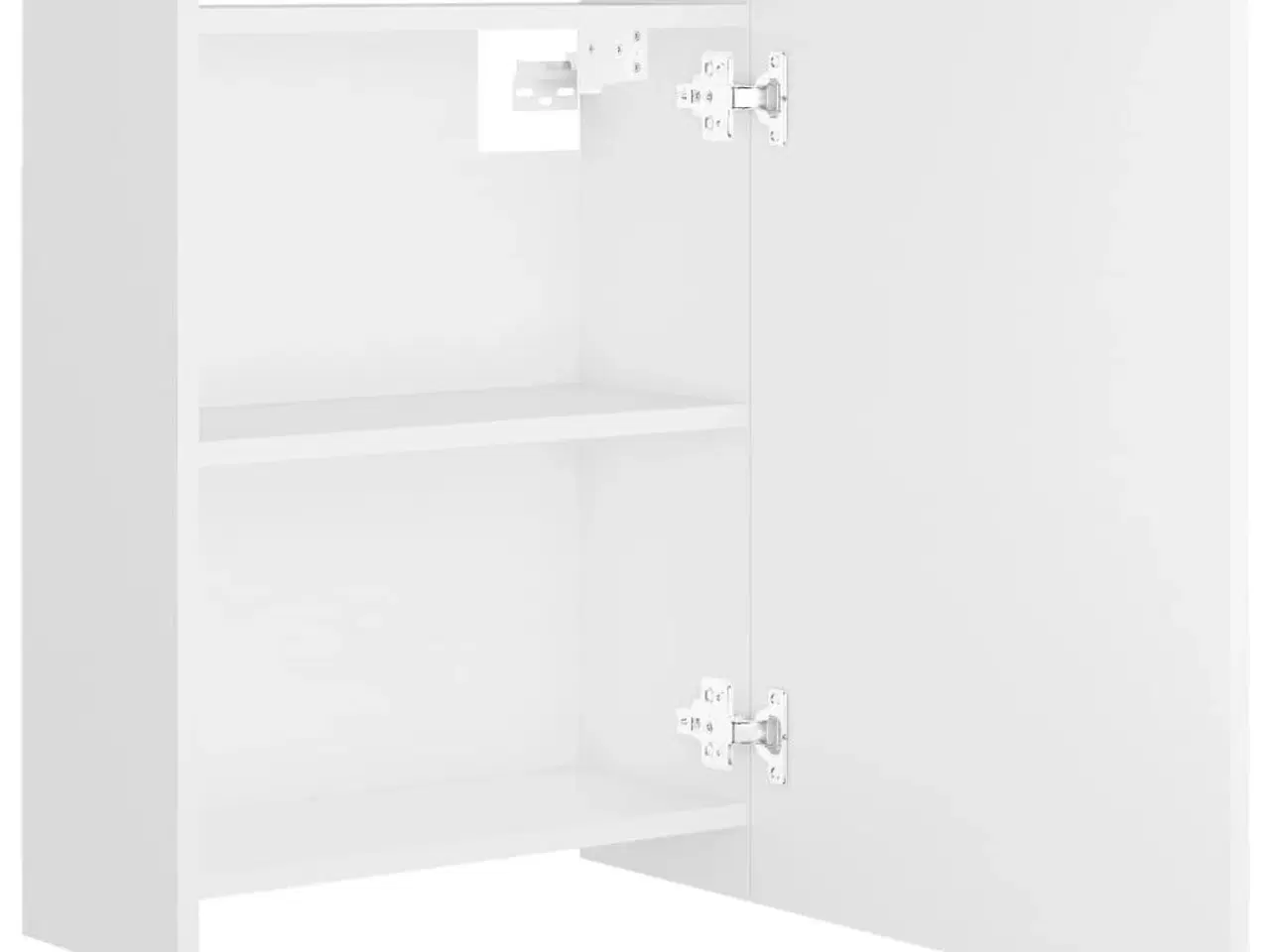 Billede 7 - Badeværelsesskab med spejl 62,5x20,5x64 cm konstrueret træ hvid