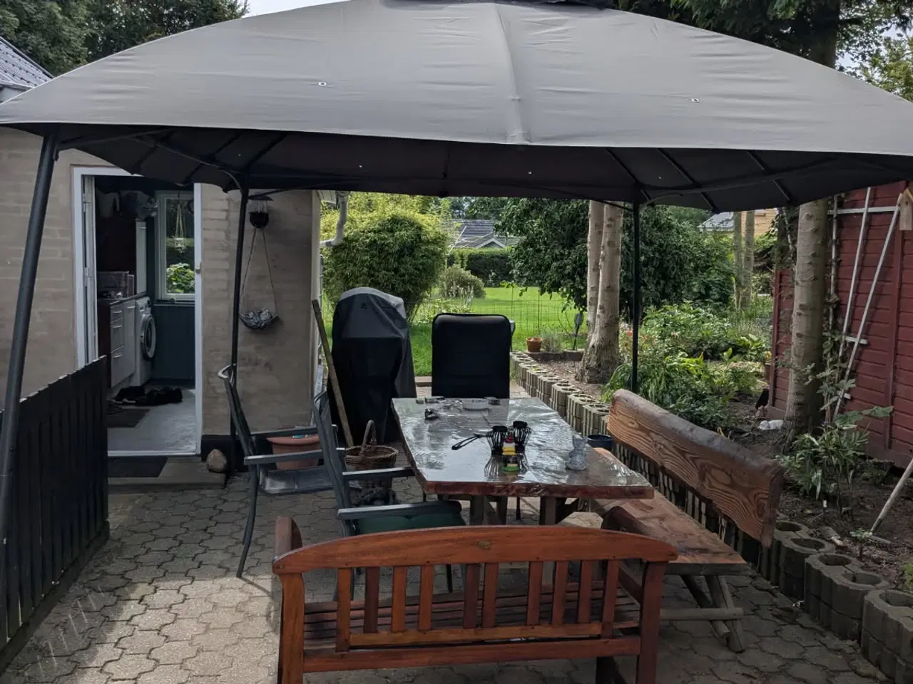 Billede 1 - Pavillion 3x4meter med dobbelt tag 